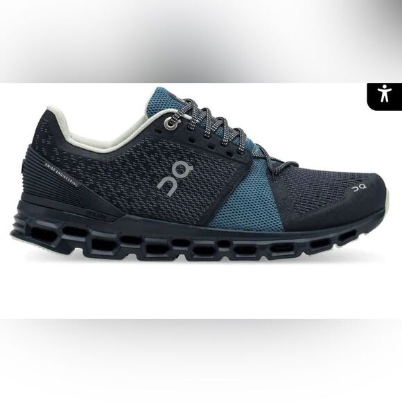 On Running  CLOUDSTRATUS Size W6 Navy Blue Athletic Shoes;GREAT CONDITION! - Picture 1 of 16